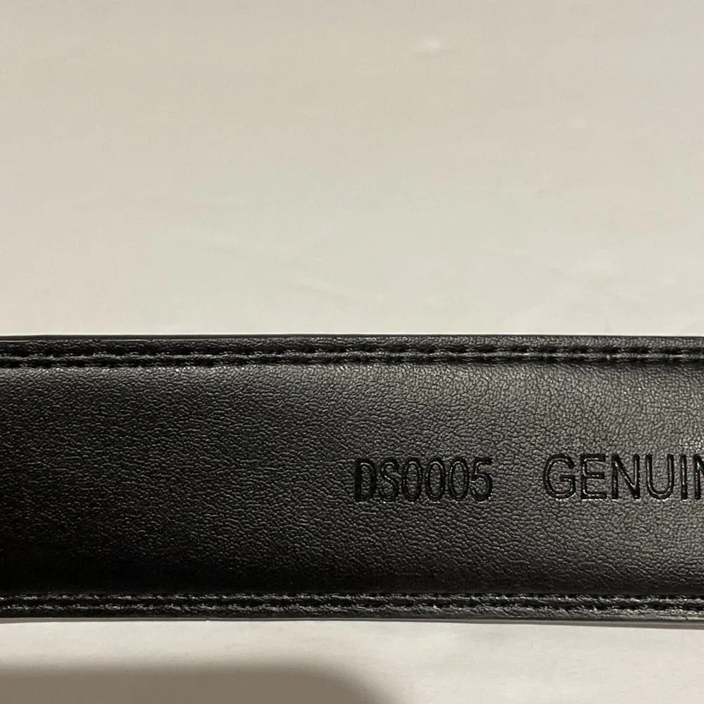 Genuine Leather Mens Ratchet Belt Belts Mens Adjustable Automatic Buckle Large